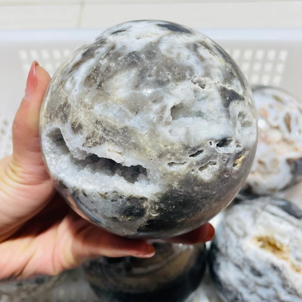6 Pieces Large Sphalerite Geode Sphere Ball - Image 6