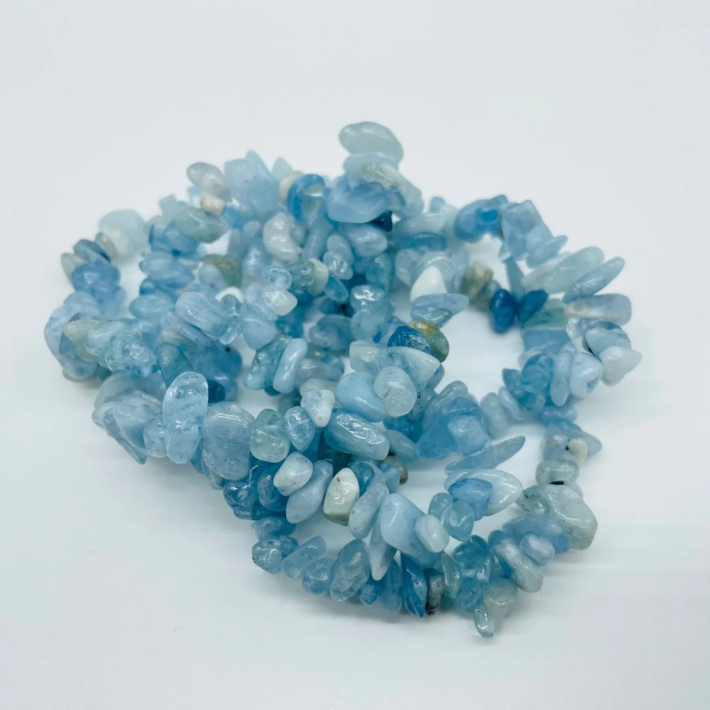 6 Types Chip Bracelet Aquamarine & Moss Agate Wholesale - Image 6