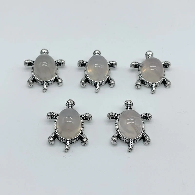 6 Types Cute Turtle Pendant Wholesale Moonstone Amethyst - Image 6