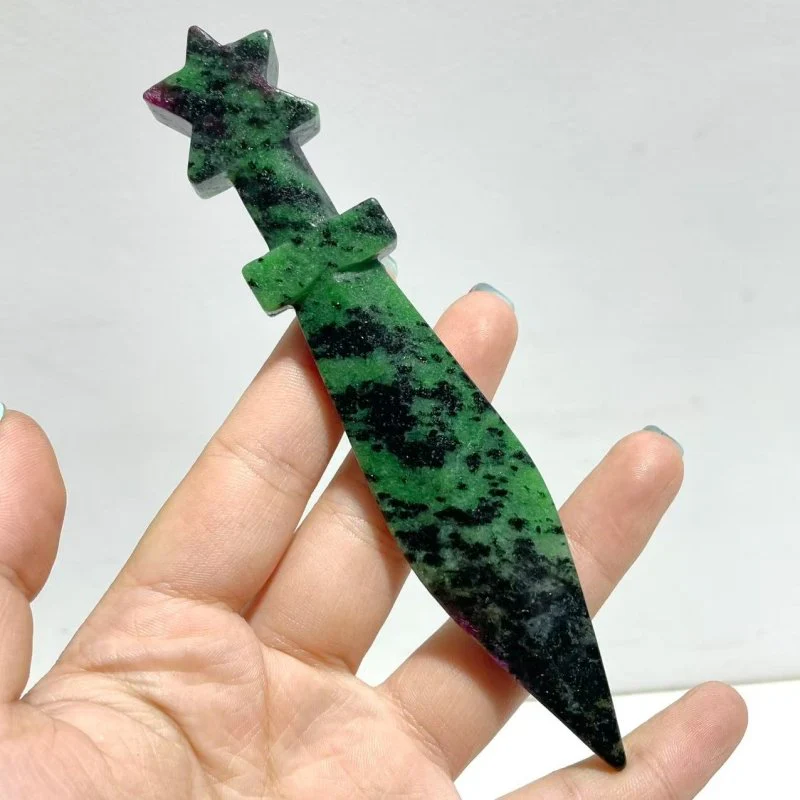 6 Types Halloween Knife Dagger Wholesale Fluorite Obsidian Chevron Amethyst - Image 2