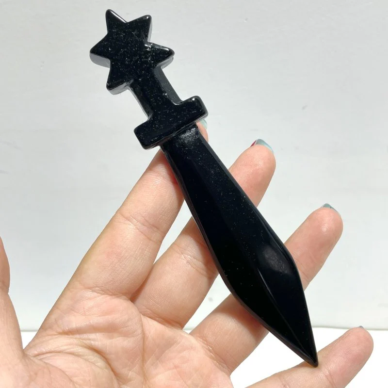 6 Types Halloween Knife Dagger Wholesale Fluorite Obsidian Chevron Amethyst - Image 3