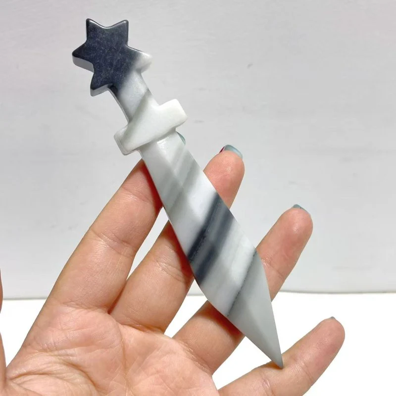 6 Types Halloween Knife Dagger Wholesale Fluorite Obsidian Chevron Amethyst - Image 7