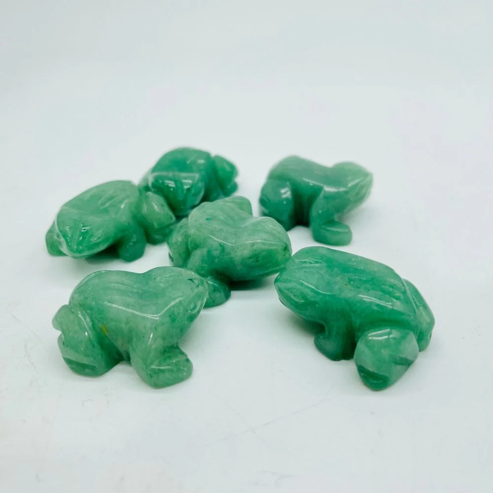 6 Types Mini Frog Carving Que Sera Rose Quartz Animals Wholesale - Image 4