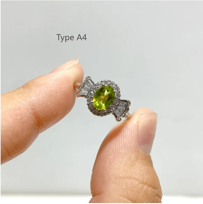 6 Types Peridot Cut Faceted Ring Wholesale - Image 4
