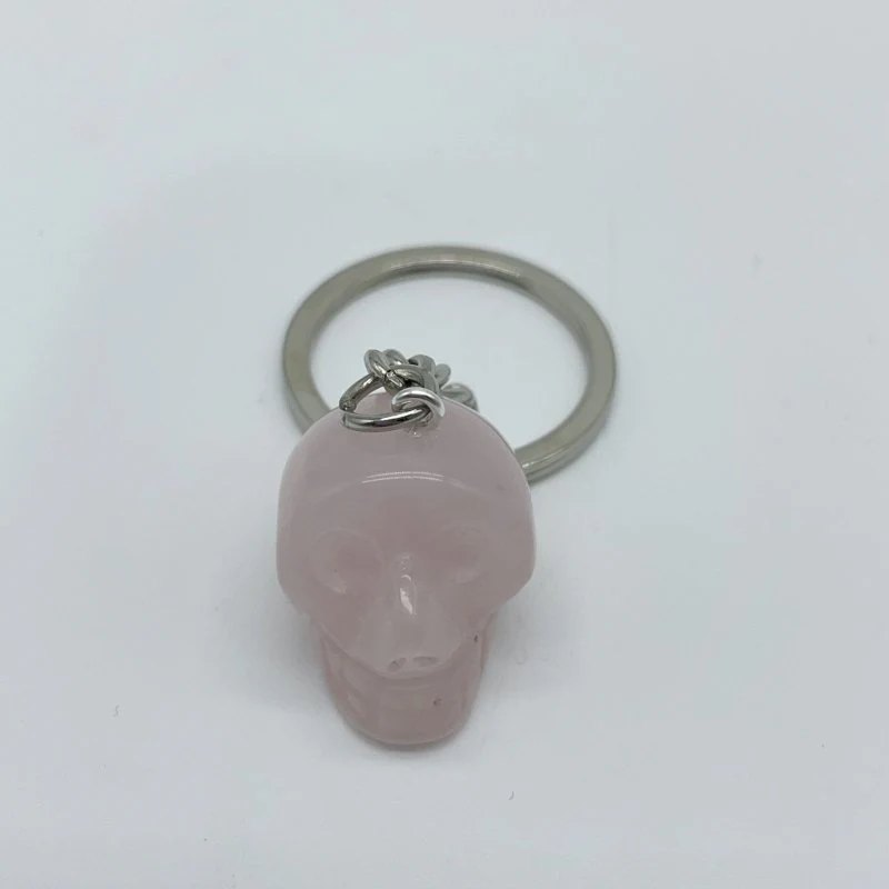6 Types Skull Keychain Wholesle Dragon Blood Stone Rose Quartz - Image 2