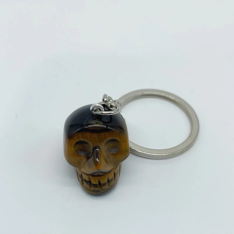 6 Types Skull Keychain Wholesle Dragon Blood Stone Rose Quartz - Image 3