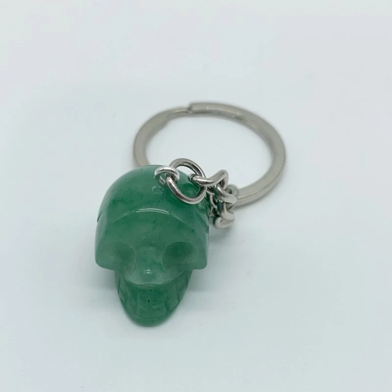 6 Types Skull Keychain Wholesle Dragon Blood Stone Rose Quartz - Image 5