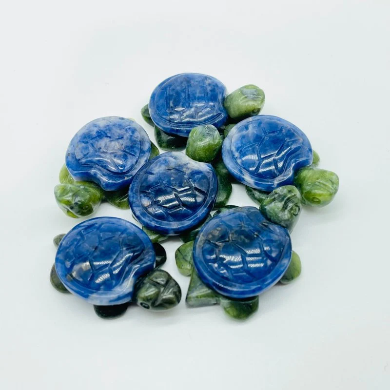 6 Types Turtle Carving Crystal Wholesale Tiger Eye Ocean Jasper - Image 7
