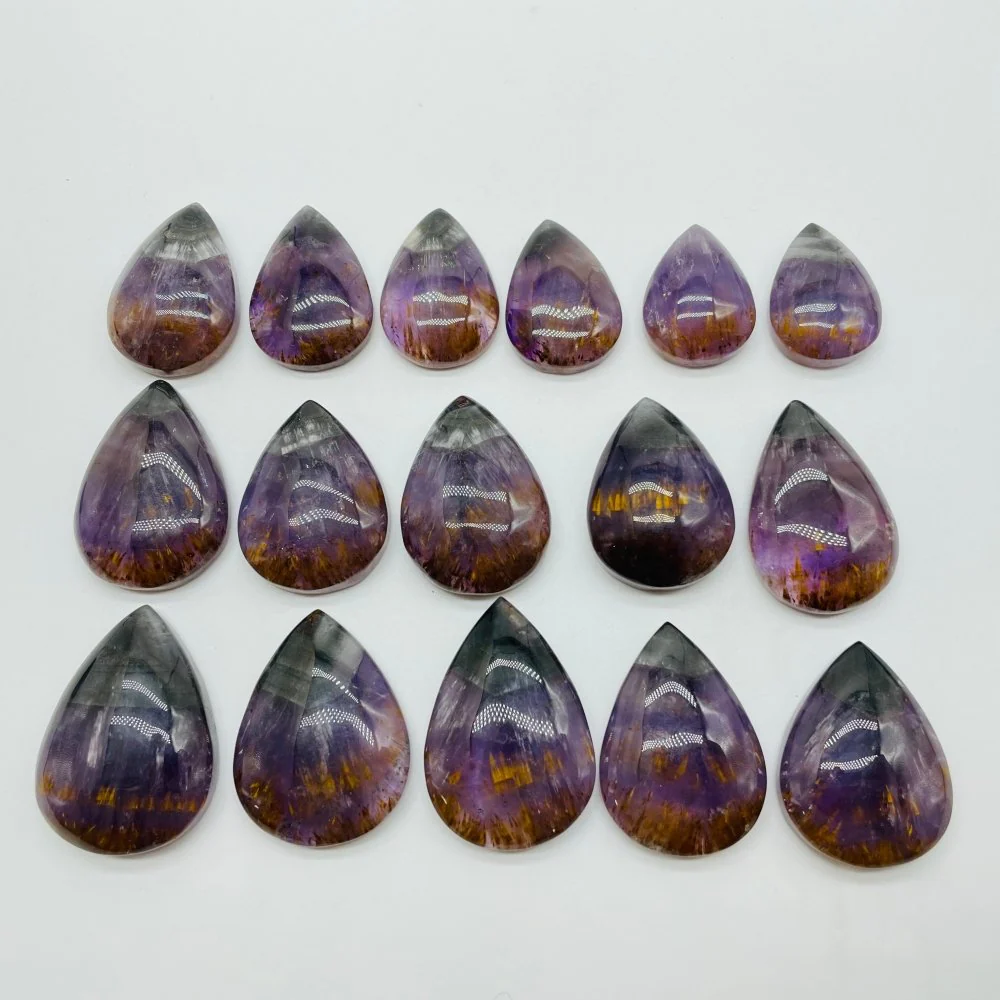 16 Pieces Auralite 23 Teardrop Pendant Crystal DIY - Image 2