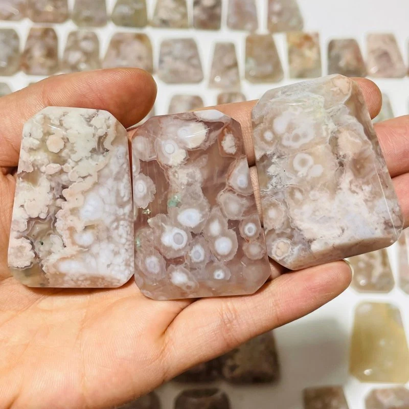 86 Pieces High Quality Sakura Flower Agate Cuboid Box Shape - Image 4