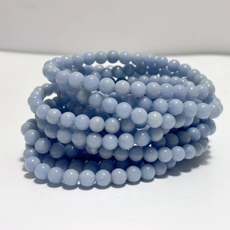 6mm Bracelet Wholesale Angelite Phosphosiderite - Image 5