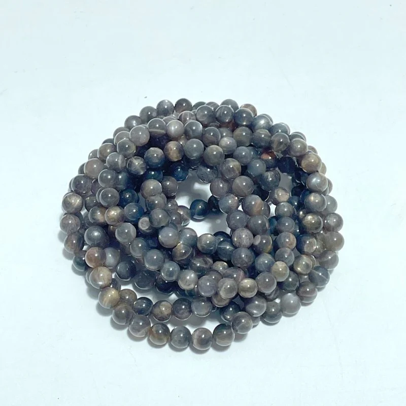 6mm Black Sunstone Golden Flash Sunstone Bracelets Wholesale - Image 3