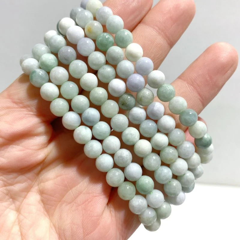 6mm Bracelets Wholesale Amethyst Smoky Quartz Green Jade - Image 10