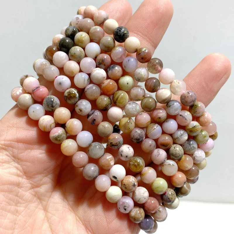 6mm Bracelets Wholesale Amethyst Smoky Quartz Green Jade - Image 6