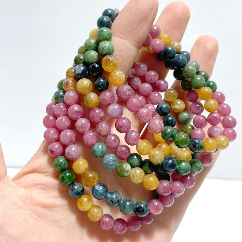 6mm Colorful Tourmaline Bracelets Wholesale - Image 2