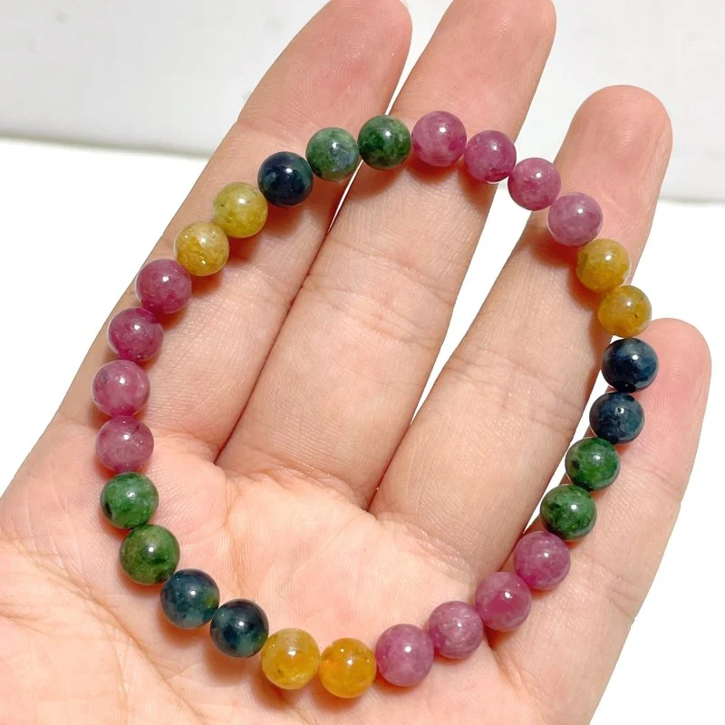 6mm Colorful Tourmaline Bracelets Wholesale - Image 4