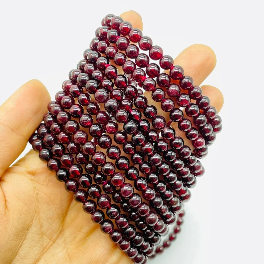 6mm Garnet Bracelets Wholesale - Image 3