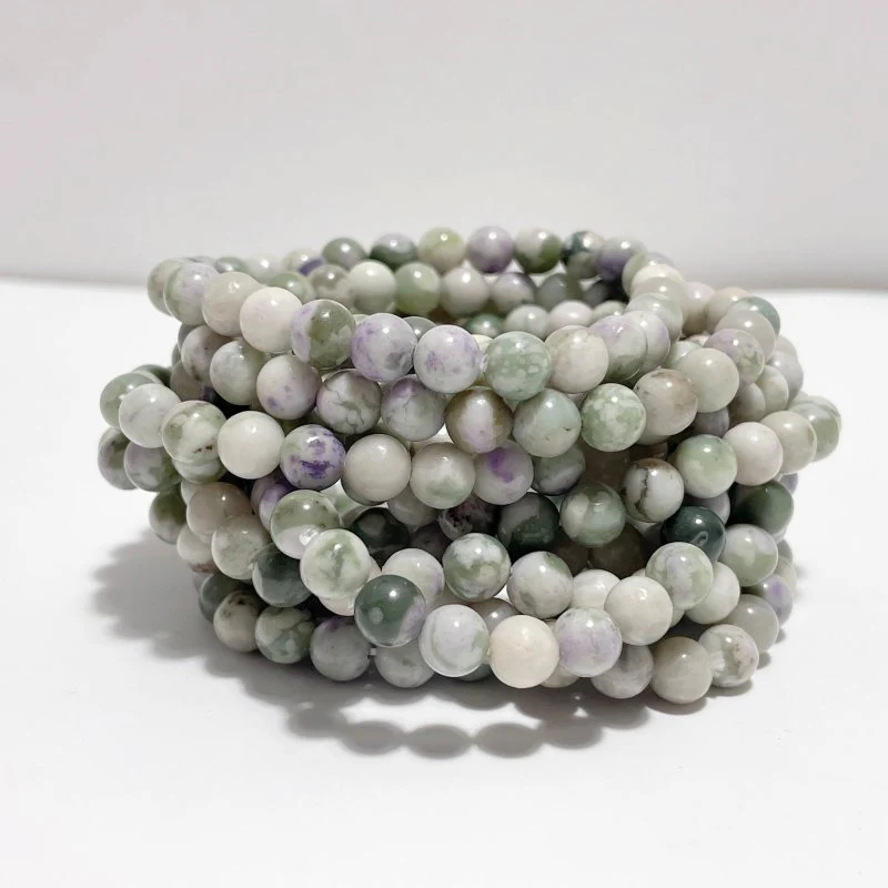 6mm Obsidian Rose Quartz K2 Kambaba Jasper Bracelet Wholesale - Image 5