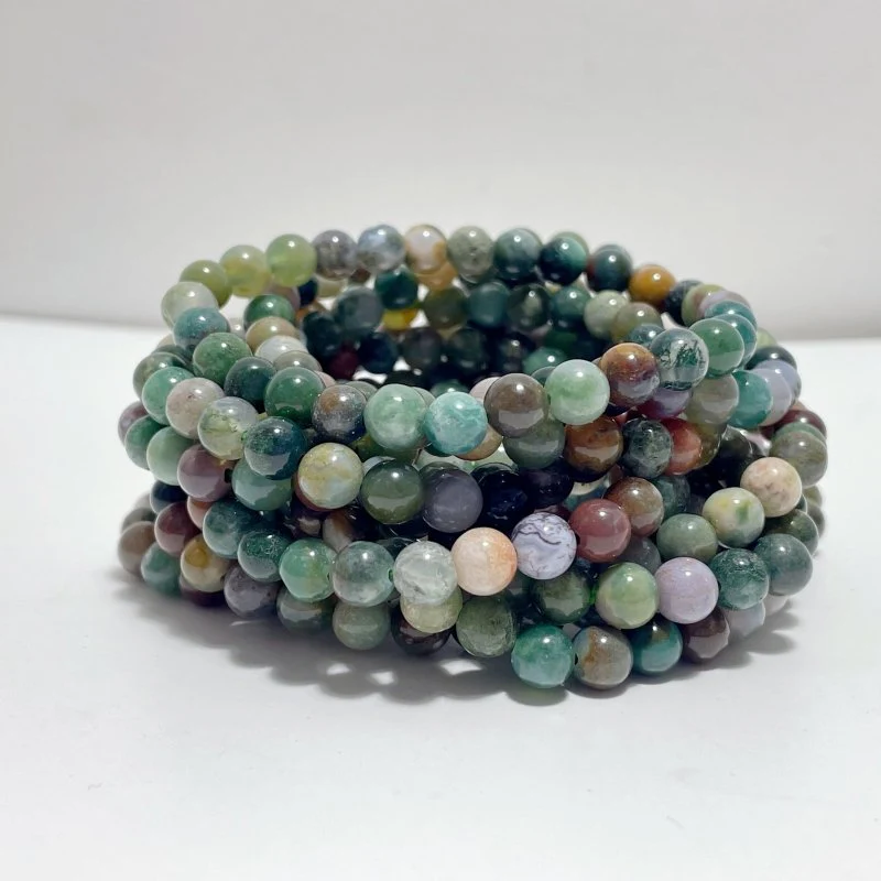 6mm Obsidian Rose Quartz K2 Kambaba Jasper Bracelet Wholesale - Image 7