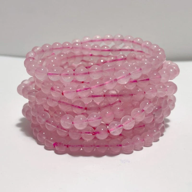6mm Obsidian Rose Quartz K2 Kambaba Jasper Bracelet Wholesale - Image 8
