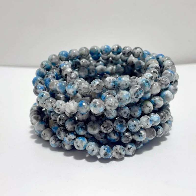6mm Obsidian Rose Quartz K2 Kambaba Jasper Bracelet Wholesale - Image 9