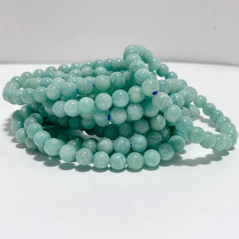 6mm Tiger Eye Amazonite Moonstone Hawk's Eye Bracelet Wholesale - Image 7