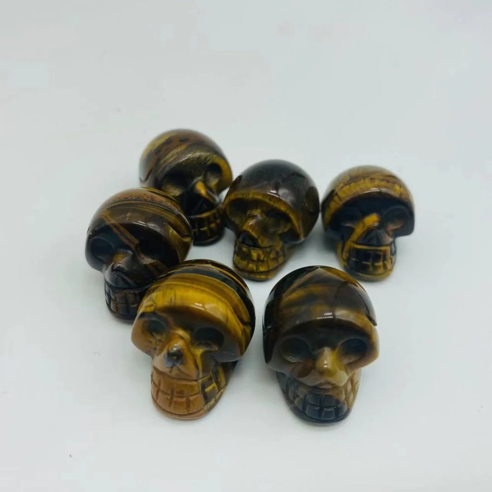 6types Crystals Skull Rose Quartz Tiger Eye - Image 6