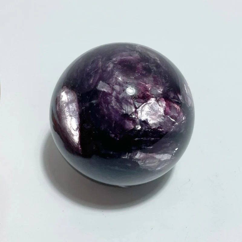 2 Pieces High Quality Spark Lepidolite Spheres - Image 2