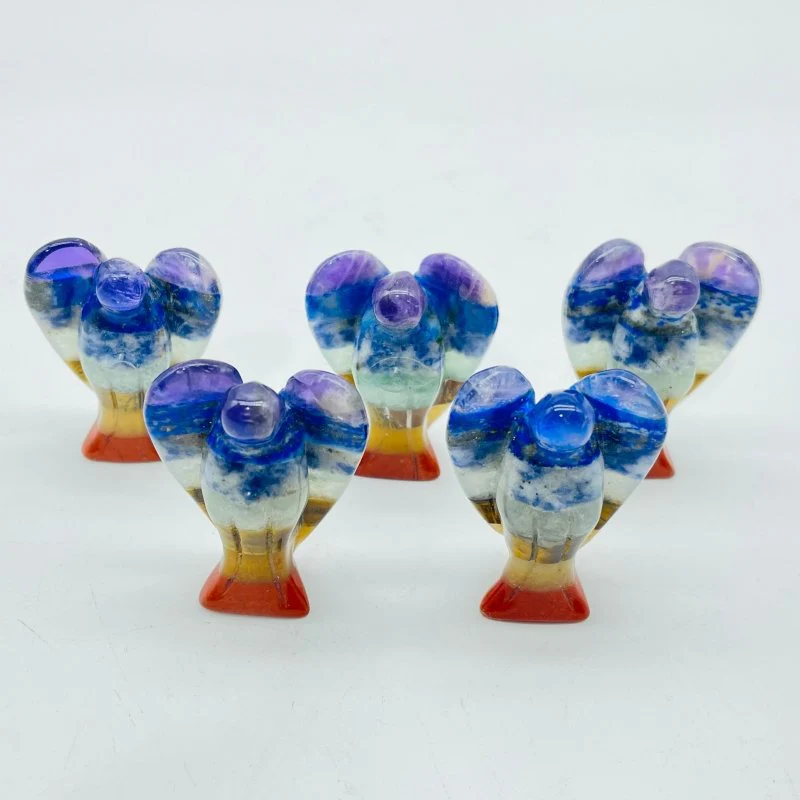7 Chakra Stone 1.5inch Angel Carving Wholesale - Image 3