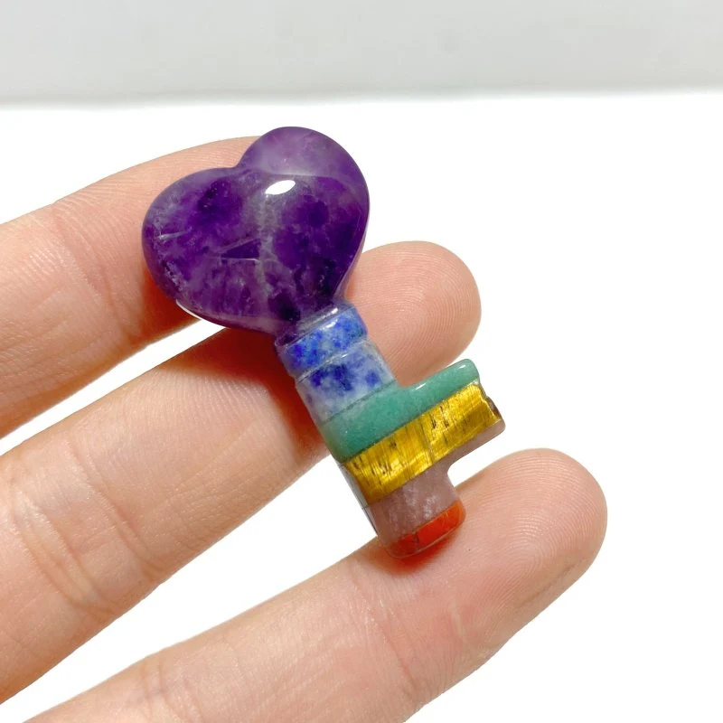 7 Chakra Heart Key Shape Wholesale - Image 3