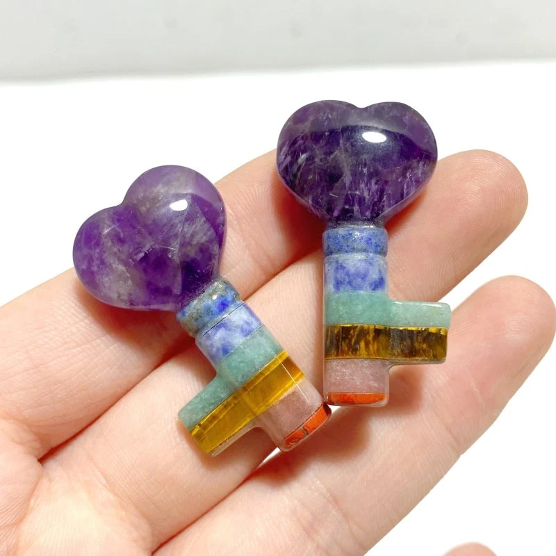 7 Chakra Heart Key Shape Wholesale - Image 5