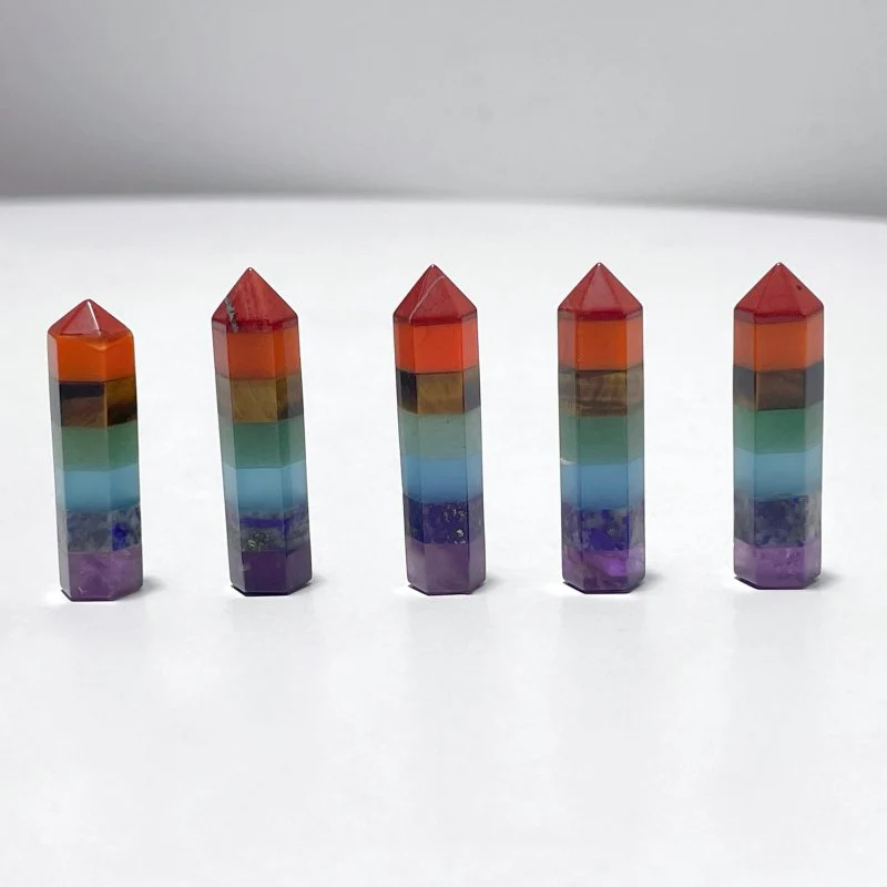 7 Chakra Mini Crystal Point Wholesale
