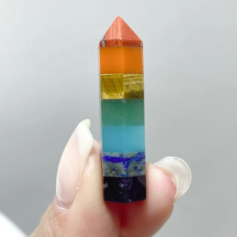 7 Chakra Mini Crystal Point Wholesale - Image 2