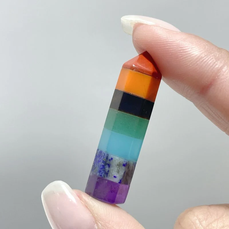 7 Chakra Mini Crystal Point Wholesale - Image 3