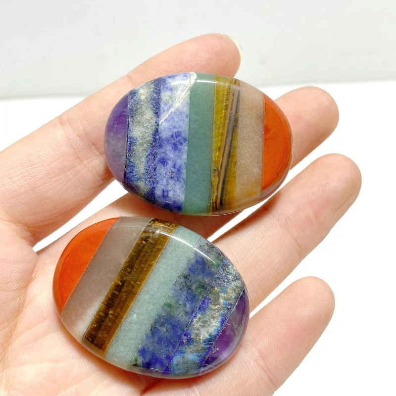 7 Chakra Palm Stone Wholesale - Image 4