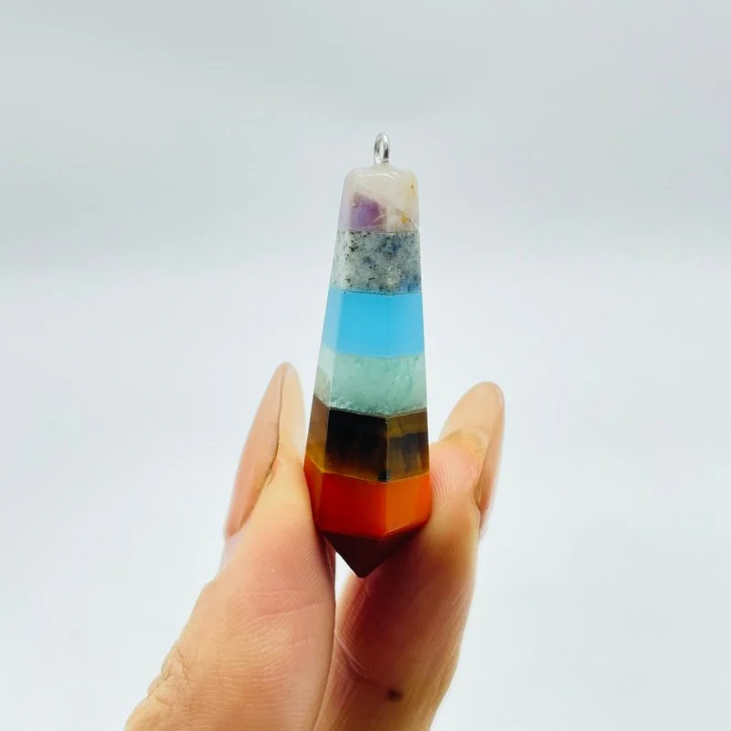 7 Chakra Pendulum Point Pendant Wholesale - Image 4