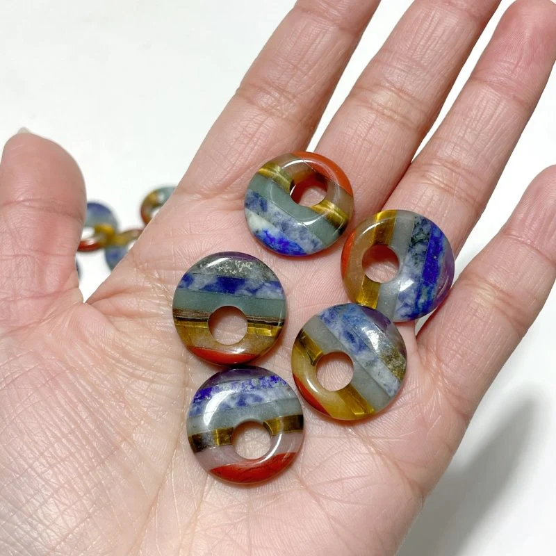 7 Chakra Round Shape DIY Pendant Wholesale - Image 2