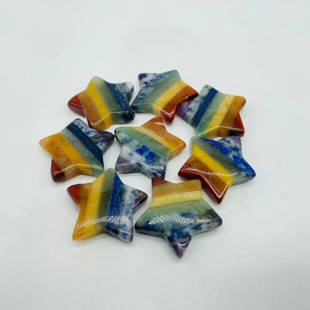 7 Chakra Star Moon Carving Wholesale - Image 2