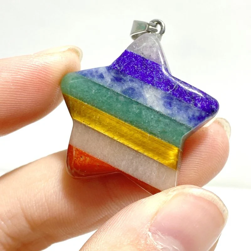 7 Chakra Star Pendants Wholesale - Image 2