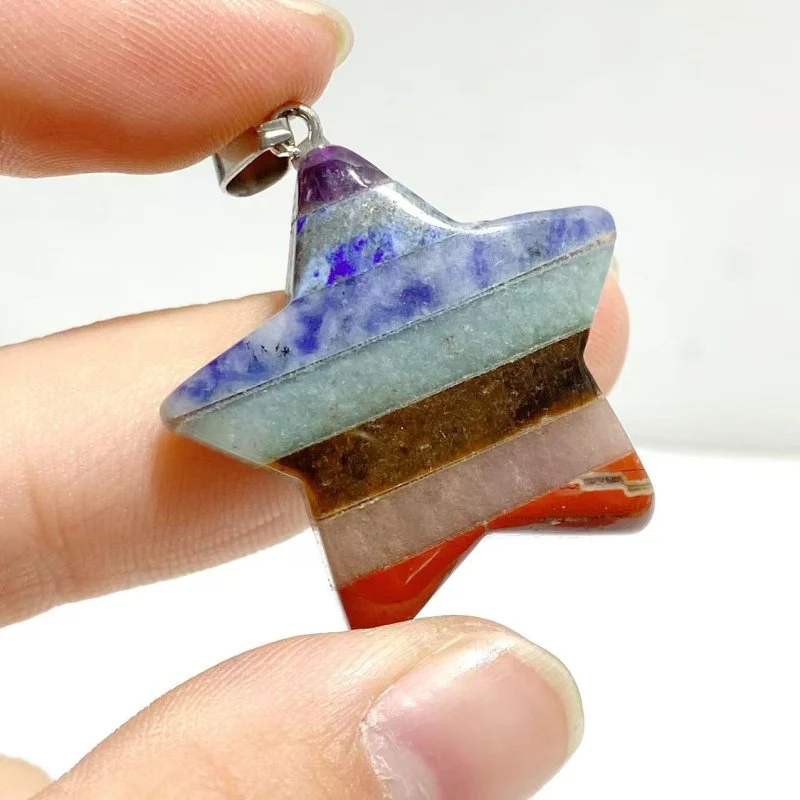 7 Chakra Star Pendants Wholesale - Image 3