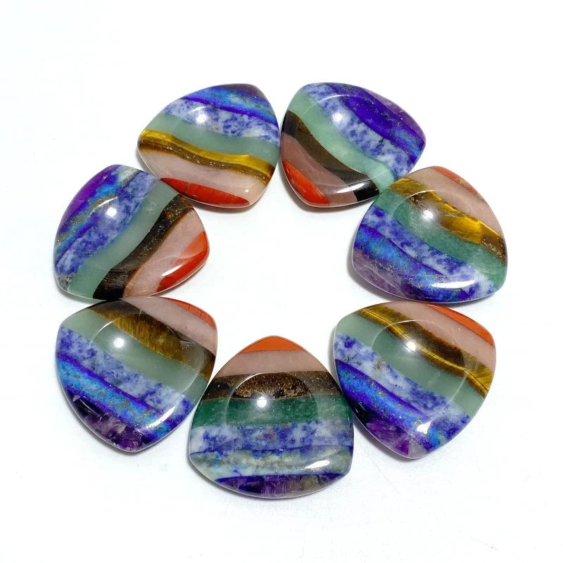 7 Chakra Triangle Worry Stone Wholesale - Image 4