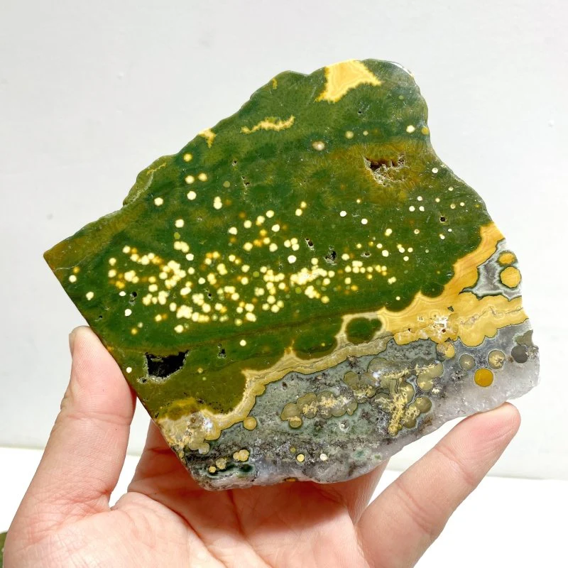 7 Pieces Large 8th Vein Ocean Jasper Slabs - Image 2