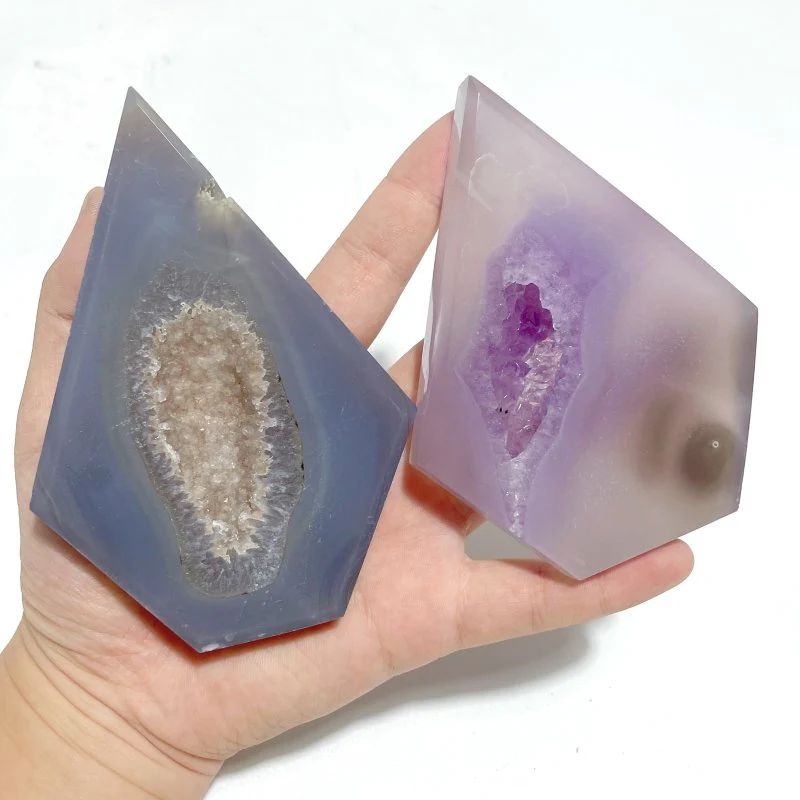 8 Pieces Beautiful Large Geode Druzy Agate Arrow Head Shape - Image 6