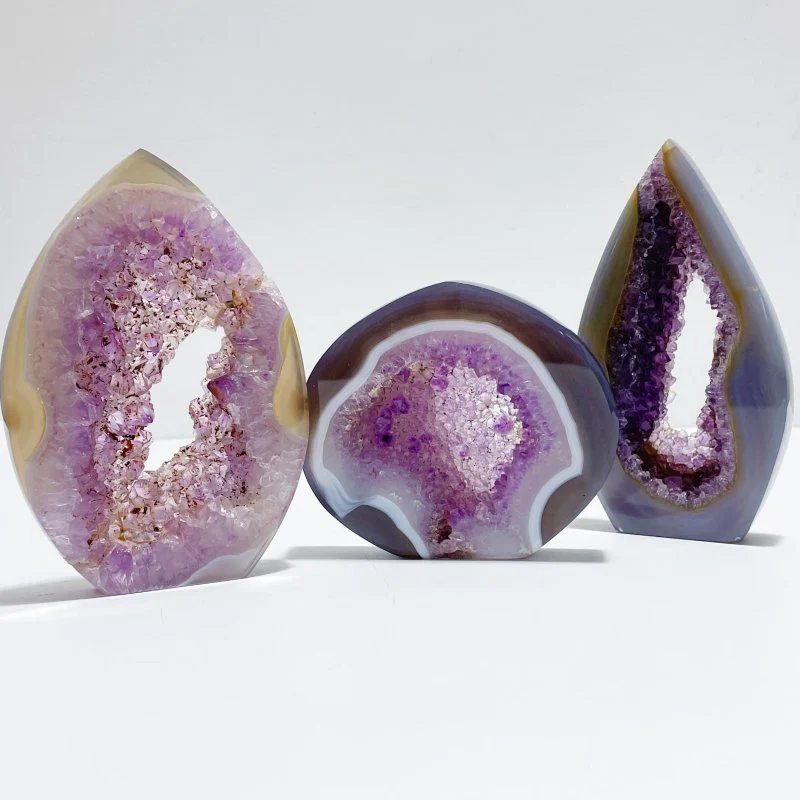 7 Pieces Beautiful Large Geode Druzy Agate Arrow Head Shape - Image 2
