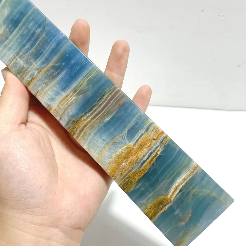 7 Pieces High Quality Blue Onyx Four-sided Tower Point - Image 4