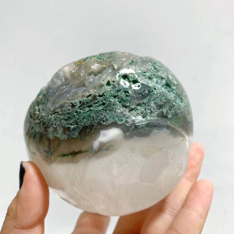 7 Pieces Moss Agate Bowl Carving - Image 7