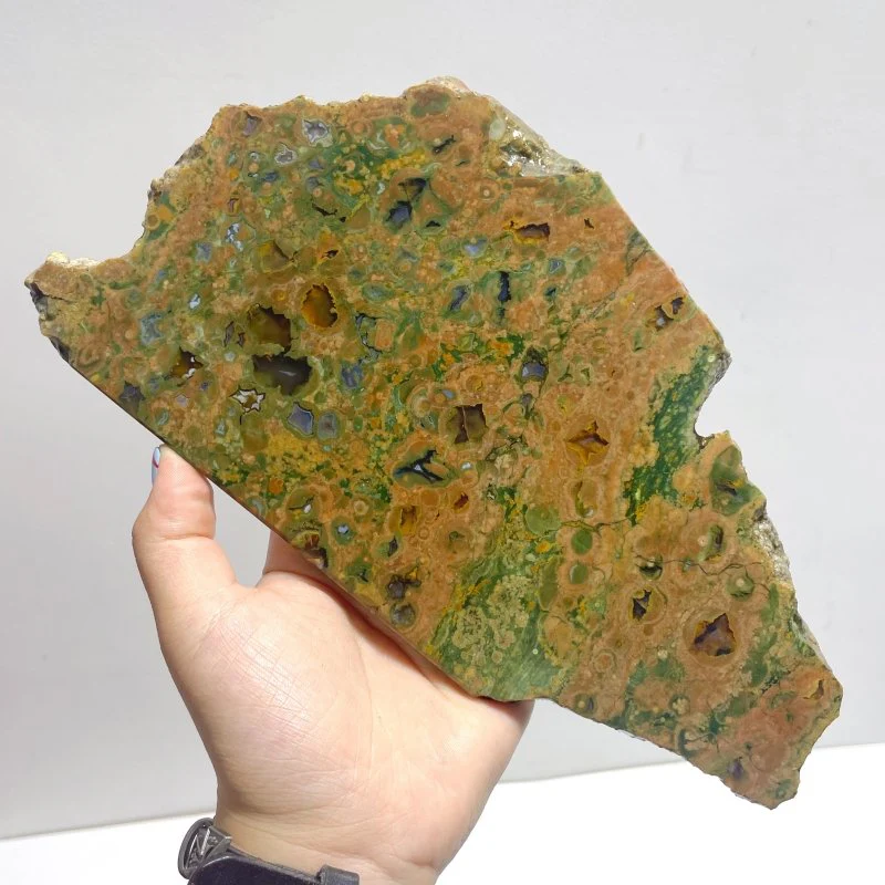 7 Pieces Peacock Eye Rain Forest Jasper Slab - Image 2