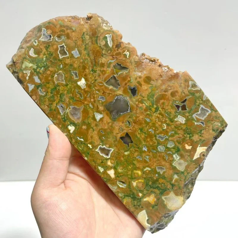 7 Pieces Peacock Eye Rain Forest Jasper Slab - Image 6
