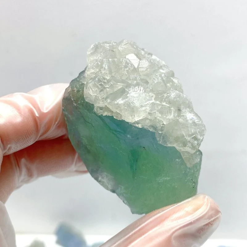 75 Pieces Raw Blue Fluorite Mixed Calcite Specimen - Image 2