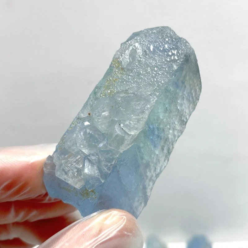 75 Pieces Raw Blue Fluorite Mixed Calcite Specimen - Image 3